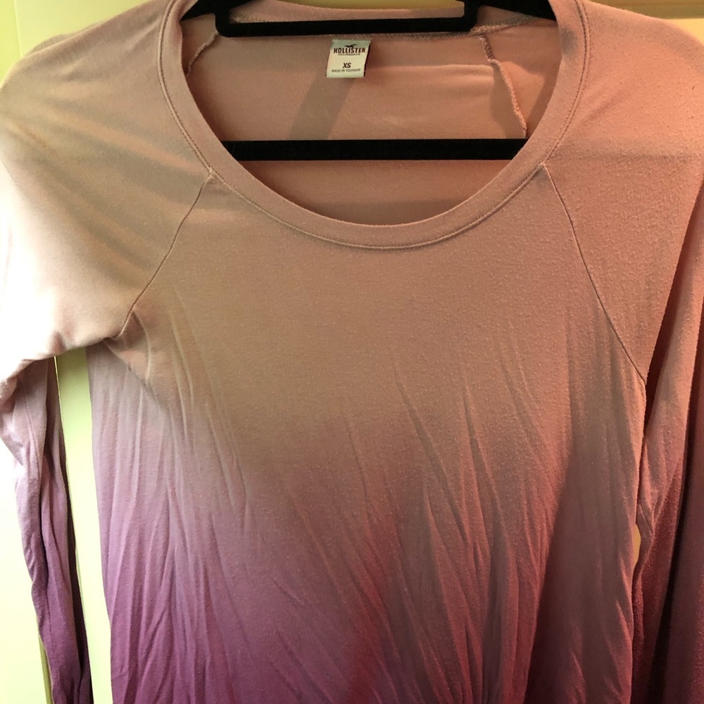 holister ombré long sleeve tee